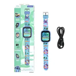 Lexibook - Montre connectée enfant Stitch avec écran couleur, appareil photo, mémoire 8 Go, bracelet réglable et recharge USB-C