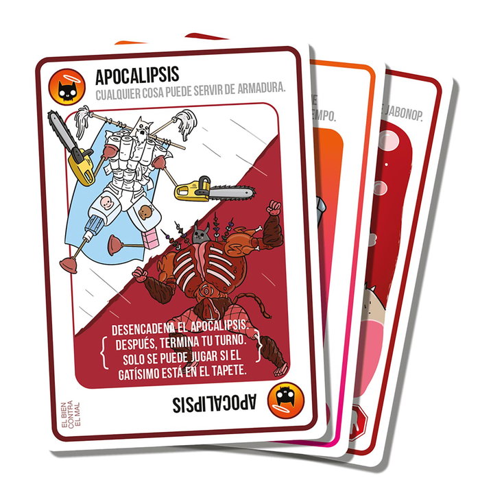 Asmodee Exploding Kittens Good vs Evil - Jeu de cartes explosif pour famille - Version espagnole (EKIEK01ES)