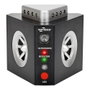 Weitech Répulsif ultrasonique 3 en 1 anti-rongeurs, 300 m², 2 haut-parleurs 240°, 11 x 9,5 x 9,5 cm