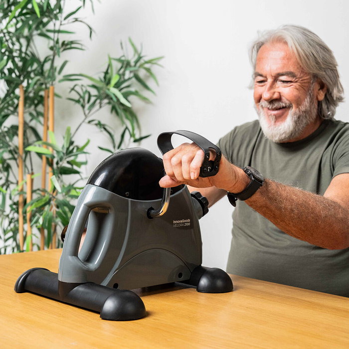 Pédalier statique pour bras et jambes avec tapis Velora 2100 InnovaGoods