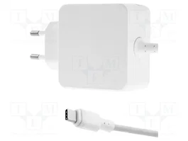 QOLTEC Chargeur USB 45W USB C Blanc
