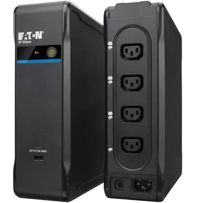Eaton 3P900UI - Onduleur 3P Ellipse 900VA / 840W - Protection parafoudre - Pour PC professionnel ou terminal de point de vente Eaton 3P900UI - Onduleur 3P Ellipse 900VA / 840W - Protection parafoudre - Pour PC professionnel ou terminal de point de vente