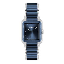 HUGO BOSS 1530382 Boîtier Rectangulaire Bleu