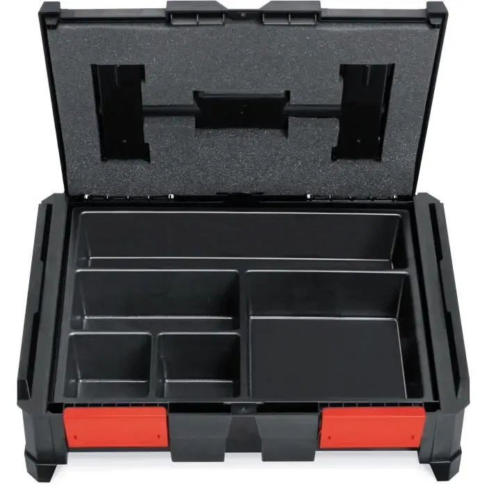 TOOD Insert Compartimenté 5 Cases Fixes pour Coffret Professionnel - 40x30x7 cm - Emboîtable