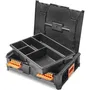 TOOD Insert Compartimenté 5 Cases Fixes pour Coffret Professionnel - 40x30x7 cm - Emboîtable