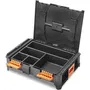 TOOD Insert Compartimenté 5 Cases Fixes pour Coffret Professionnel - 40x30x7 cm - Emboîtable