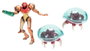 Jakks Pacific World of Nintendo pack de 3 figurines Metroid Samus Bounty Hunter 6 cm