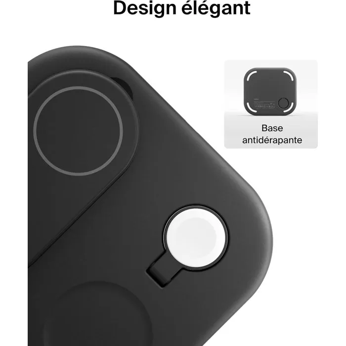 Belkin Socle de Recharge 3-en-1 Qi2 Noir - Chargeur sans fil pour smartphone, montres intelligentes et écouteurs Belkin Socle de Recharge 3-en-1 Qi2 Noir - Chargeur sans fil pour smartphone, montres intelligentes et écouteurs