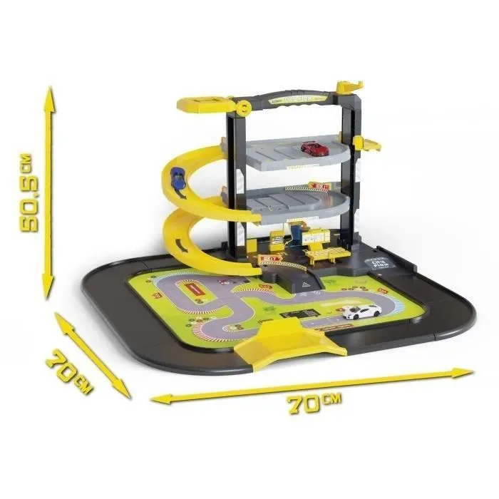 Majorette Garage City Flex avec 5 Véhicules - Station de Lavage, Pompe à Essence, Atelier - Jeu de Construction Français pour Enfant dès 3 Ans Majorette Garage City Flex avec 5 Véhicules - Station de Lavage, Pompe à Essence, Atelier - Jeu de Construction Français pour Enfant dès 3 Ans