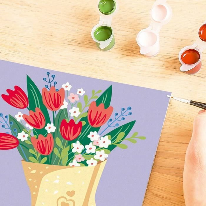 Ravensburger CreArt Bouquet de tulipes, Peinture par numéros 20x20 cm