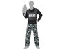 Costume Adulte Homme Policier SWAT Camouflage Noir 2 Pièces - Pantalon et T-Shirt en Polyester