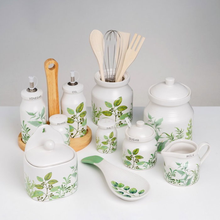 BigBuy Home Ensemble salière et poivrier GREENS Blanc Vert Bois Grès 4 Pièces BigBuy Home Ensemble salière et poivrier GREENS Blanc Vert Bois Grès 4 Pièces