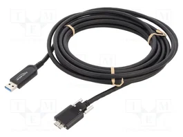 DELOCK Câble optique USB A vers USB B micro, 5m, noir