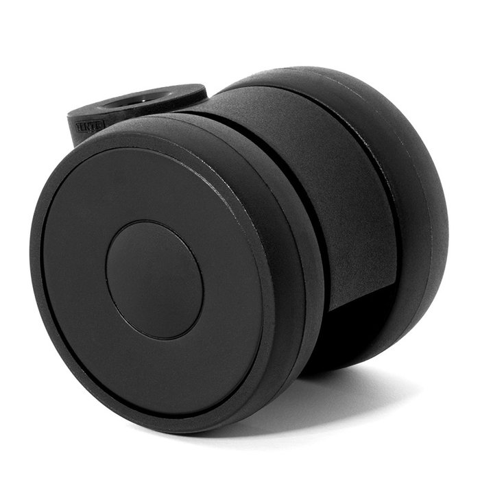 TENTE Roue pivotante Linea Light Double sans frein Noir D50 TENTE Roue pivotante Linea Light Double sans frein Noir D50