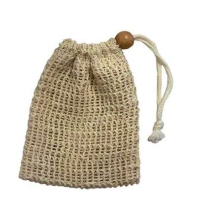 NATURASPA Sac de sisal et coton pour savon solide NATURASPA Sac de sisal et coton pour savon solide