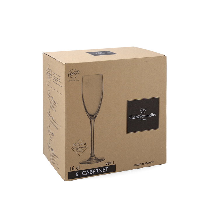 Chef&Sommelier Set de Verres Cabernet Tulip Eco Transparent 160 ml (6 Unités) inevitable