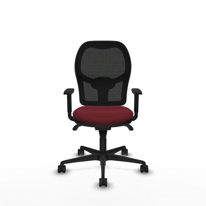 Piqueras y Crespo Chaise de Bureau Jorquera Granate et Noir Piqueras y Crespo Chaise de Bureau Jorquera Granate et Noir