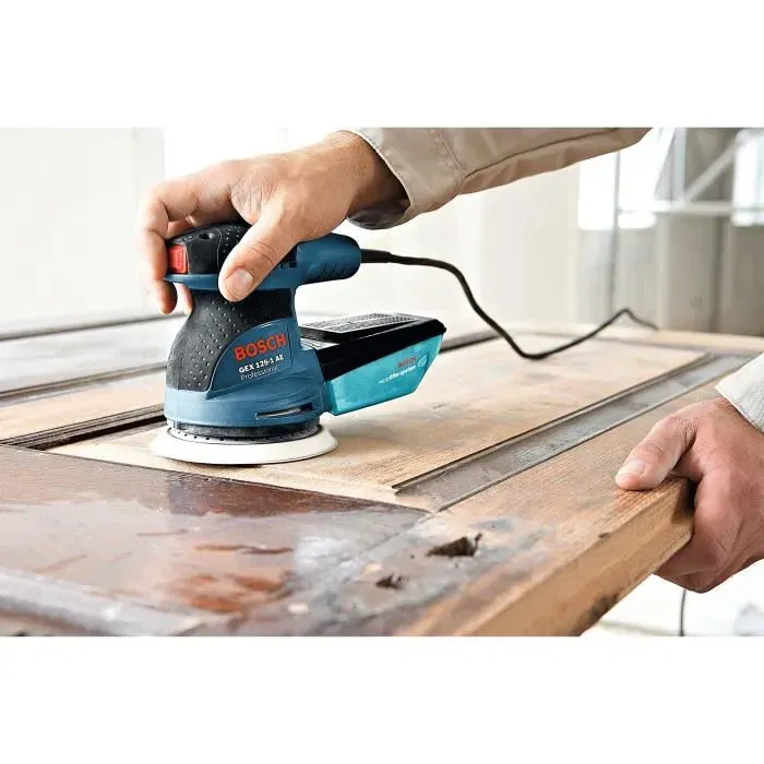 Bosch Professional Ponceuse excentrique 125 mm GEX 125-1 AE avec système microfiltre intégré - 0601387500