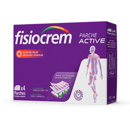 Fisiocrem Patch Actif 4 unités Soulagement Douleurs Musculaires et Articulaires Arnica Griffe du Diable