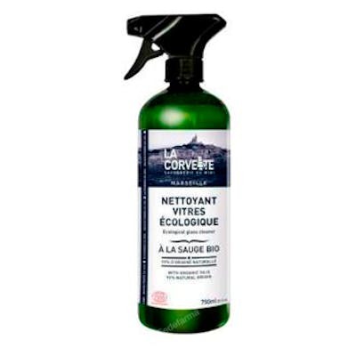 LA CORVETTE Limpiacristales Salvia Bio 750 ml - Nettoyant vitres écologique à la sauge, alcool et extraits de thym et lavande - Pour vitres et miroirs sans traces - 750 ml LA CORVETTE Limpiacristales Salvia Bio 750 ml - Nettoyant vitres écologique à la sauge, alcool et extraits de thym et lavande - Pour vitres et miroirs sans traces - 750 ml