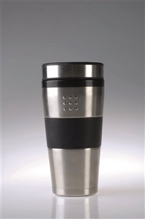 Berghoff 1100187 Gobelet isotherme de voyage 0,50 L avec double paroi et base antidérapante pour voiture