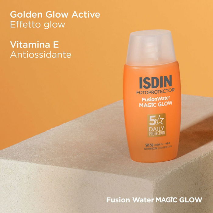 Écran solaire visage Isdin Fusion water magic glow Spf 50 50 ml