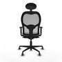 Piqueras y Crespo Chaise de Bureau Jorquera 1D036G1 Bleu ciel
