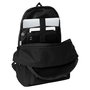 Safta Munich Basics Sac à dos double pour ordinateur portable 15,6 pouces avec port USB de charge, Noir, 31 x 44 x 18 cm