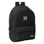 Safta Munich Basics Sac à dos double pour ordinateur portable 15,6 pouces avec port USB de charge, Noir, 31 x 44 x 18 cm
