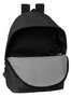 Safta Munich Basics Sac à dos double pour ordinateur portable 15,6 pouces avec port USB de charge, Noir, 31 x 44 x 18 cm