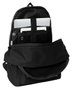 Safta Munich Basics Sac à dos double pour ordinateur portable 15,6 pouces avec port USB de charge, Noir, 31 x 44 x 18 cm