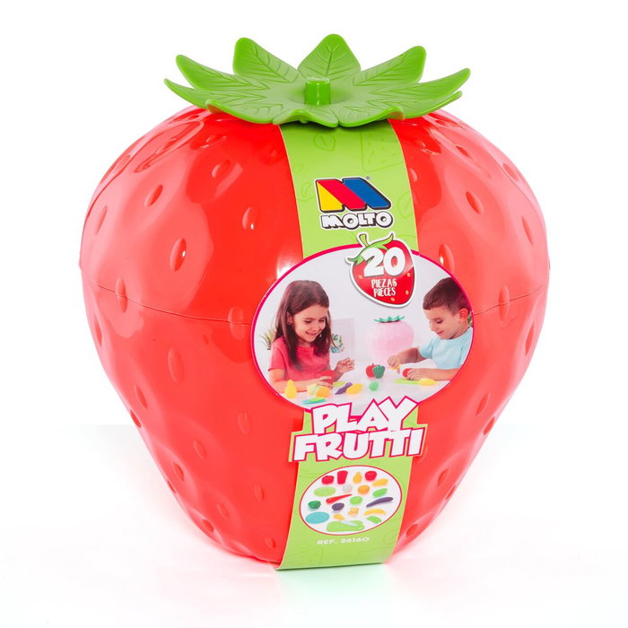 Moltó Panier de Légumes Rouge avec 20 Pièces