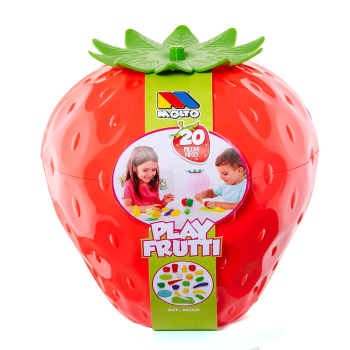 Moltó Panier de Légumes Rouge avec 20 Pièces