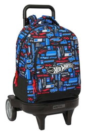 Safta Mochila Sac à dos grand avec roues Compact Evol Ext Hot Wheels 33 x 45 x 22 cm