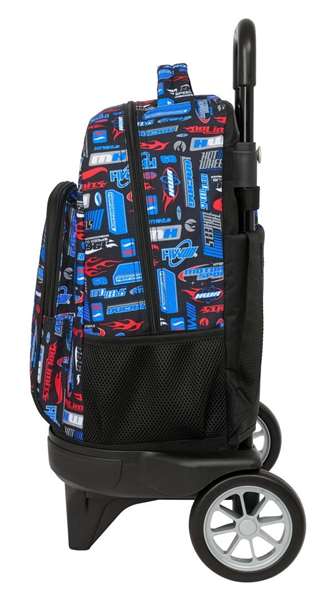 Safta Mochila Sac à dos grand avec roues Compact Evol Ext Hot Wheels 33 x 45 x 22 cm