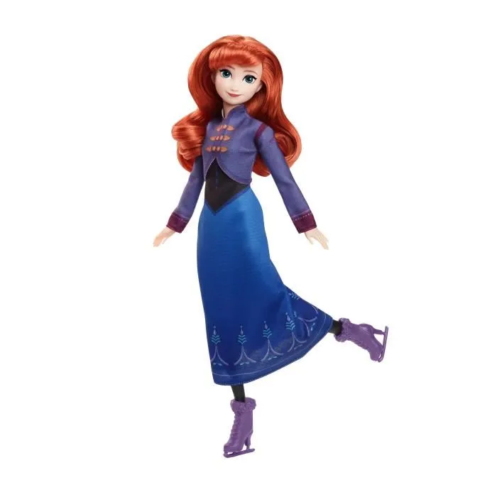 Disney Frozen Poupée Anna Patinage JBG54 - Festival de l'Hiver La Reine des Neiges, Tenue Hiver Amovible, Patins et Genoux Articulés Disney Frozen Poupée Anna Patinage JBG54 - Festival de l'Hiver La Reine des Neiges, Tenue Hiver Amovible, Patins et Genoux Articulés