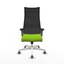 Piqueras y Crespo Chaise de Bureau Albacete Pistache et Noir