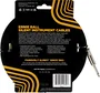Ernieball Câble Instrument Silent Jack-Jack SS 3 m Noir - Haute Fidélité avec Interrupteur Silencieux, Blindage 95%