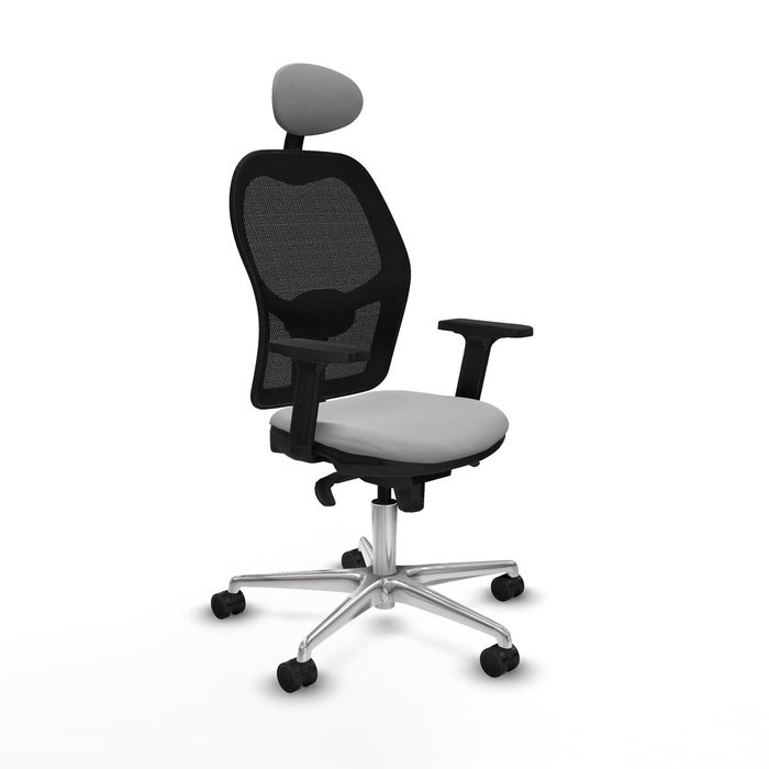 Piqueras y Crespo Chaise de Bureau avec Appui-tête Jorquera 2D086N1 Gris clair Piqueras y Crespo Chaise de Bureau avec Appui-tête Jorquera 2D086N1 Gris clair