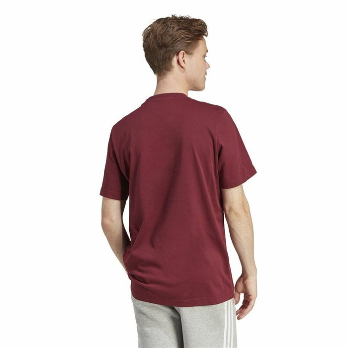 T-shirt à manches courtes homme Adidas Fld Bos Marron Bordeaux