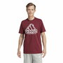 T-shirt à manches courtes homme Adidas Fld Bos Marron Bordeaux