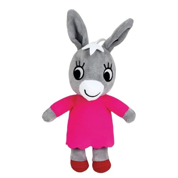 JEMINI Coffret Peluche Trotro et sa Famille (Trotro 15 cm, Maman Anna 23 cm, Papa Dada 23 cm, Soeur Zaza 11 cm) - Peluches Multicolores pour Enfant dès 3 Ans