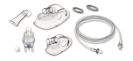 Beurer IH-18-L Inhalateur à compresseur pour toute la famille, traitement asthme et voies respiratoires avec masque adulte et enfant