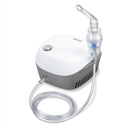 Beurer IH-18-L Inhalateur à compresseur pour toute la famille, traitement asthme et voies respiratoires avec masque adulte et enfant