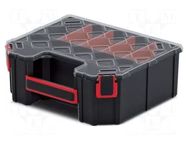 KISTENBERG TAGER 30 Conteneur collectif noir haute avec partitions