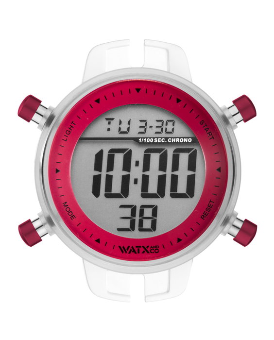 Watxandco RWA1072 Montre Digitale Rose et Transparente Watxandco RWA1072 Montre Digitale Rose et Transparente