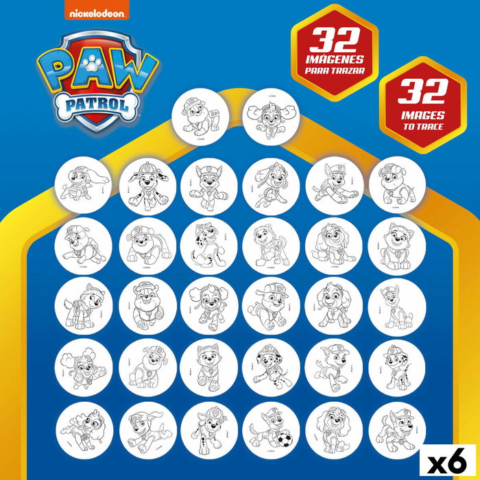 Kit de Dessin The Paw Patrol (6 Unités)
