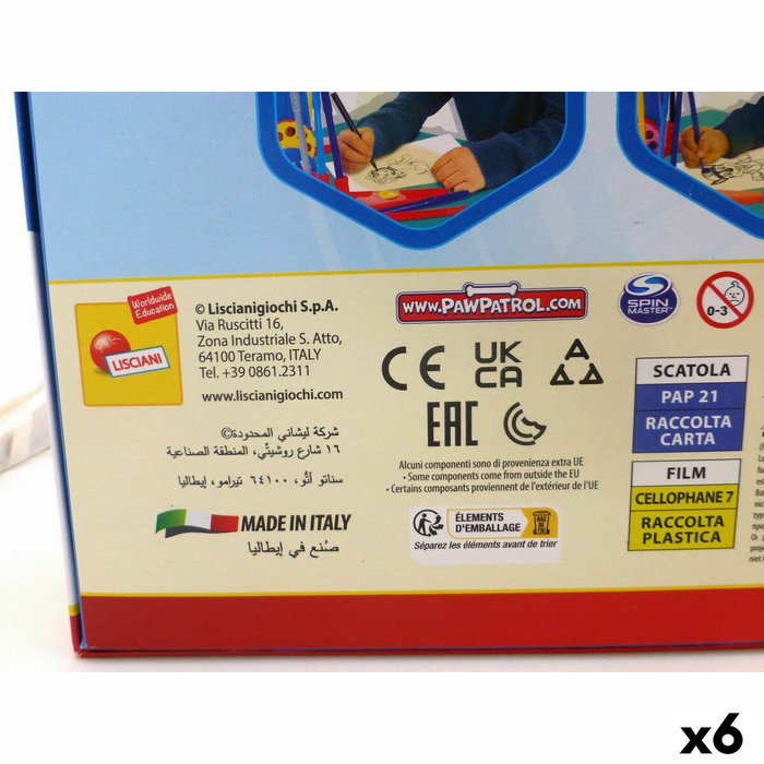 Kit de Dessin The Paw Patrol (6 Unités)