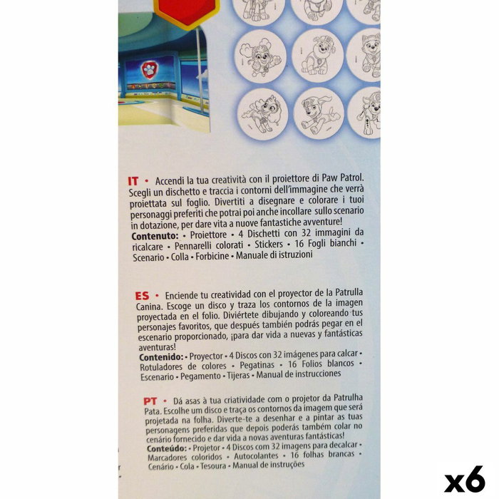 Kit de Dessin The Paw Patrol (6 Unités)