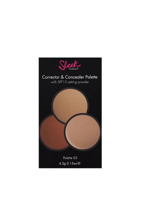 Sleek MakeUP Correcteur & anti-cernes 2-en-1 en poudre, 03, SPF 15 Sleek MakeUP Correcteur & anti-cernes 2-en-1 en poudre, 03, SPF 15